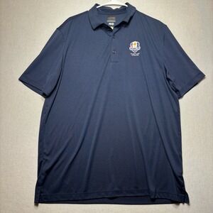 Greg Norman‎ Golf Polo Shirt Mens XL Navy Blue Ryder Cup 2020 Whistling Straits